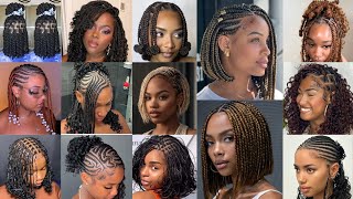 Latest Short braids hairstyles For Women|Best Short Braids \u0026 Mini Twist Hairstyles 2025 #Shortbraids