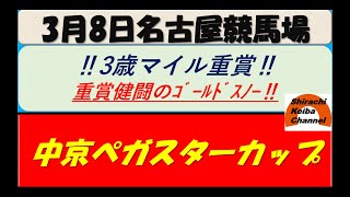 【競馬予想】中京ペガスターカップ2022年3月8日 名古屋競馬場