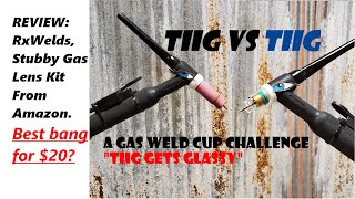 Best Glass Welding Cups for $20? Tig VS Tig: Welding Challenge Ceramic VS Glass | RX Weld Lens Kit