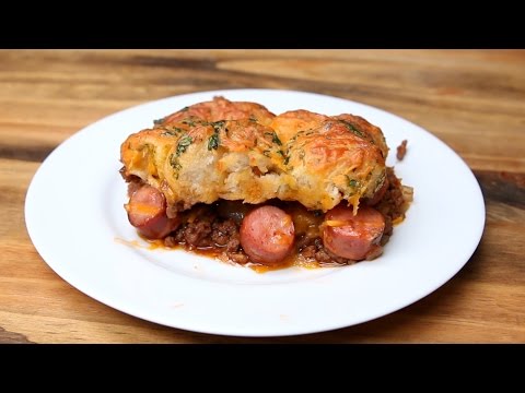 Recipe for Chili Cheese Dog Bake from Tasty