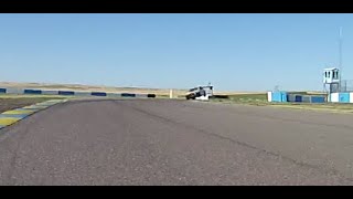 HPR T1 Fujitsubo Super Taikyu Subaru STI on two wheels curbing SCCA Time Trials 070321 High Plains