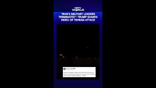 Trump New Tweet | "Iran's Military Leaders Terminated": Trump Shares Video Of Tehran Attack