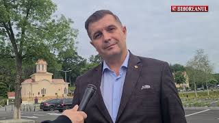 eBihoreanul.ro - Primarul de Sânmartin, Cristian Laza, la inaugurarea noii parcări din Băile Felix