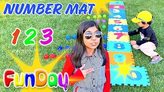 Number MAT | Number Songs | Nursery Rhymes | Learn to Count from 1 to 10 with Urvi \u0026 Apu -FunDay Kid