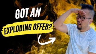 Got an Exploding Offer From an Investment Bank? Watch This