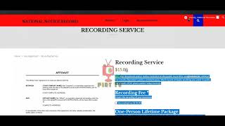 National Notice Record | Online Public Records | Documents Recording Service