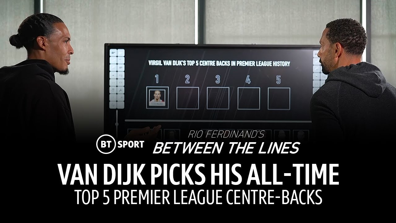 Virgil Van Dijk Picks His Top 5 PL Centre-backs Of All Time! ⛔️ | Rio ...