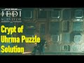 Star Wars Jedi Survivor crypt of Uhrma puzzle solution guide