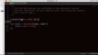 046 Function declaration vs function expression