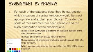 Assignment 3: Preview