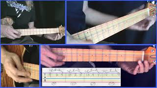 HOW TO PLAY ERUPTION TAPPING FINALE BY VAN HALEN WITH TAB GUITAR LESSON