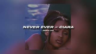 Never Ever - Ciara (sped up)