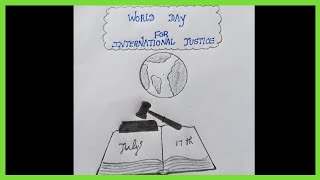 world day for International justice drawing# pencildrawing vs