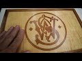 how to tips on making a custom wooden handgun case. with inlet design.