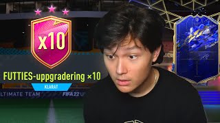 Jag testade FUTTIES x 10 packet i FIFA 22..