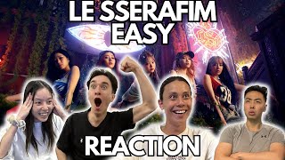 SOOO GOOD!! | LE SSERAFIM (르세라핌) 'EASY' OFFICIAL MV REACTION!!