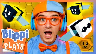 Blippi Plays 'Bee Swarm' on Roblox! | Blippi Plays Roblox! | Educational Gaming Videos