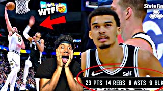 WEMBY NEAR QUADRUPLE-DOUBLE ON JOKIC!😱🔥 Nuggets vs. Spurs Full Game Highlights REACTION!