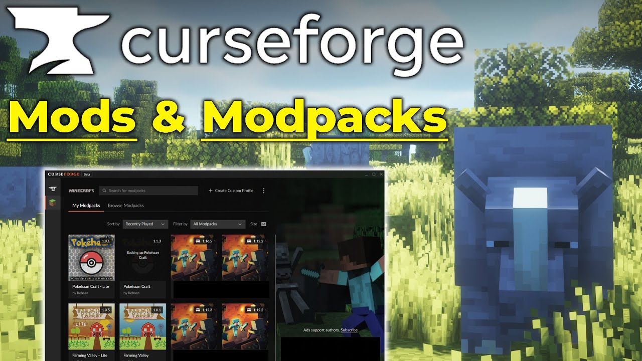 How To Download & Install CurseForge For Minecraft Mods & Modpacks ...