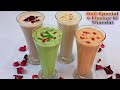 #short #youtubeshorts Holi Special 4 Flavour Thandai Recipe | Classic thandai,rose thandai,mango