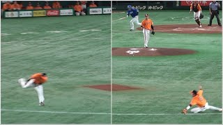 吉川尚輝\u0026坂本勇人が立て続けにファインプレー！龍空\u0026石橋がヒットを損する… (2023/07/29)