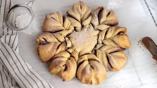 How To Make Braided Nutella Star Bread l Star Bread Recipe