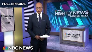 Nightly News  Broadcast - April 18