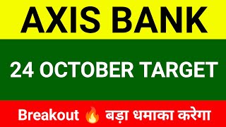 AXIS Bank share 24 October । Axis Bank share price today । Axis Bank share latest news