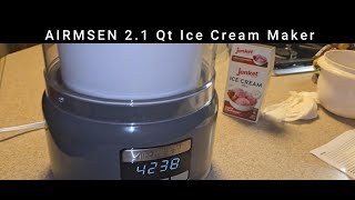 AIRMSEN 2.1 Qt Ice Cream \u0026 Yogurt  Maker Machine Ali Express Unboxing  (EPISODE 4920)