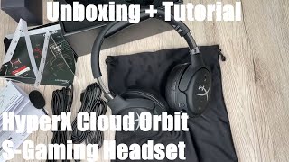 HyperX Cloud Orbit S-Gaming Headset for PC, Xbox Series, PS5, iPad, Switch unboxing and instructions