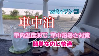 車内温度が30℃  車中泊の暑さ対策をご紹介します