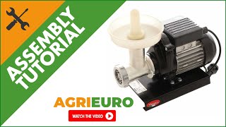 Reber 9502N Meat Mincer - N.5 - 450W Induction Electric Motor - Assembly tutorial