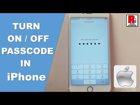 HOW TO TURN ON / OFF PASSCODE IN iPhone HOW TO TURN ON / OFF PASSCODE IN iPhone