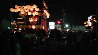 2019長尾春祭り　前夜祭　前田3台ケツ別れ