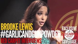 Brooke Lewis interviewed at 'Garlic and Gunpowder' Premiere Red Carpet