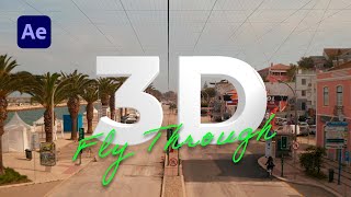 Camera Fly Through 3D Text Effect Adobe After Effects Tutorial