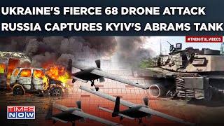 Russia Strikes Post Ukraine's Fierce 68 Drone Attack| Watch Putin's Troops Capture Kyiv's 'Abrams'