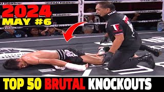 Top 50 Savage Knockouts in MAY 2024 #6 (MMA•Muay Thai•Kickboxing•Boxing)