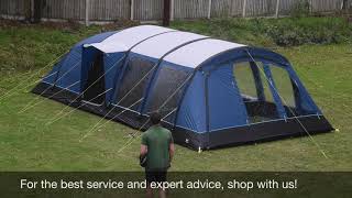 Kampa Croyde 6 Air Tent Pitching \u0026 Packing Video (Real Time)