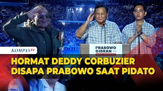 Hormat Deddy Corbuzier Disapa Prabowo Saat Pidato di Istora Senayan