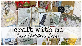 Craft with Me | Making Simple Christmas Cards from (mostly!) Scraps | ms.paperlover | 2023