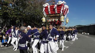 龍田大社　秋季大祭　渡御祭　役場前　2023年10月22日　高山太鼓台