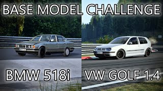 BeamNG.Drive | BASE MODEL CHALLENGE | Nürburgring | BMW 518i AND VW Golf 1.4