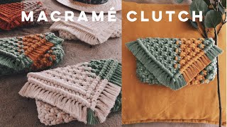 macrame bag / clutch // easy tutorial for beginners