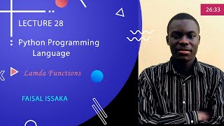 Lambda functions - Python Functions Part 2
