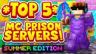 TOP 5 PRISON SERVERS *SUMMER 2023 EDITION* | Best Minecraft OP Prison | 1.8/1.19/1.20/BEDROCK SERVER
