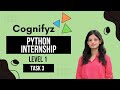 Solution for Python Programming Task 3 Level 1  | Email Validator | Cognifyz Technologies
