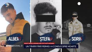 Stirile Kanal D - Un tanar fara permis i-a condus spre moarte! | Editie de seara