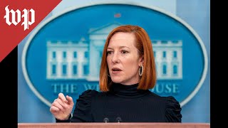 WATCH: White House press secretary Jen Psaki holds a news conference