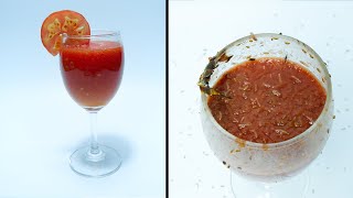 Rotting Tomato Juice Time Lapse - Maggots Eating Food